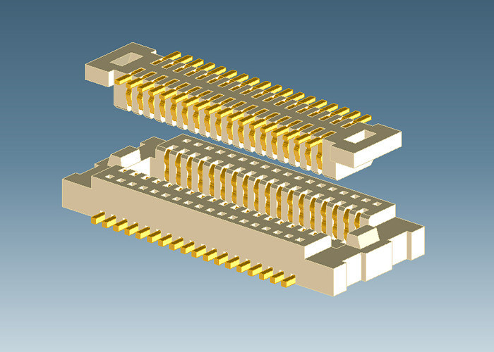 Single Contact Plug Printed Circuit Board Connector 200 V AC 0.5 MM