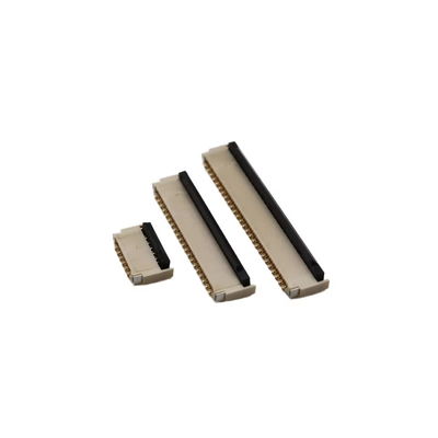 FPC/FFC connector 0.5MM pitch front insertion rear locking soft row socket height 1.0MM 4/12/30/50P