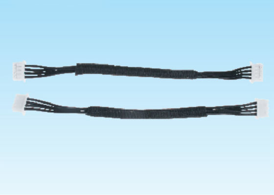 Contact Resistance 10MΩ Max Multi Terminal Cable Double Type Black 1.25mm Pitch