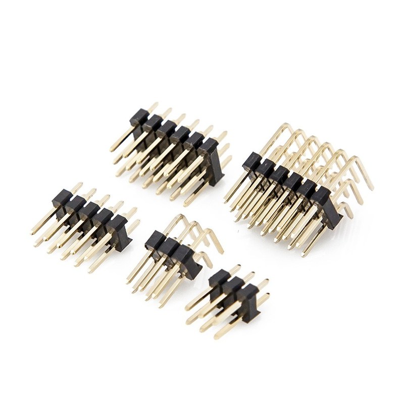Pin header socket looper Single Plastic Dual row 90° DIP 2.0mm Board to ...
