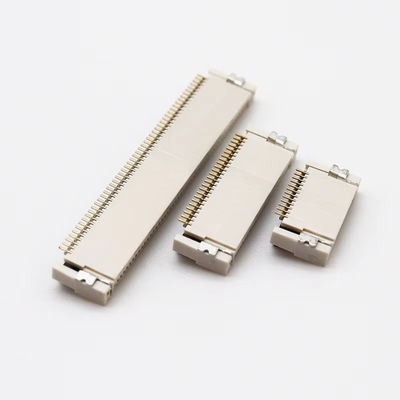 FPC/FFC connector 0.5MM pitch front plug rear lock Flexible row socket height 2.0MM 4/12/40/60P
