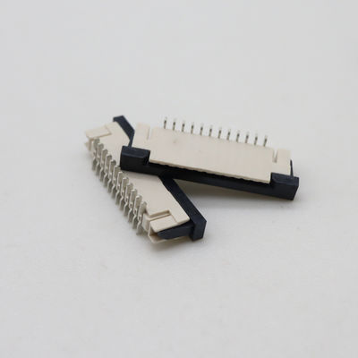 FPC Connector 1.0 Pitch Vertical Positive Pin Standing Paste 4~40Ppin Pull-out FPC Holder