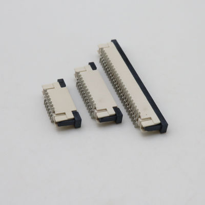 FPC Connector 1.0 Pitch Vertical Positive Pin Standing Paste 4~40Ppin Pull-out FPC Holder