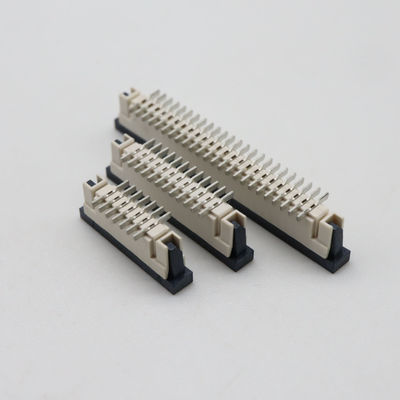 FPC Connector 1.0 Pitch Vertical Positive Pin Standing Paste 4~40Ppin Pull-out FPC Holder