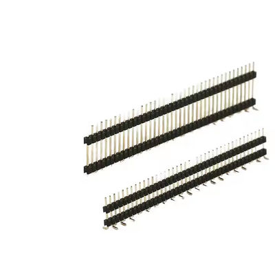 2.54 Pitch Single Double Row Pin Connector 180/90 Degree Vertical Horizontal Pogopin Socket Spring Thimble for PCB Application