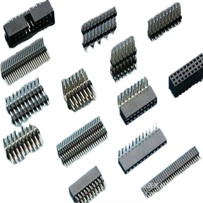 Manufacturer's 90 Degree Bent Pin Header Female Header1.0~1.27~2.54 Pitch Single Row Double Board Board Mezzanine Connectors
