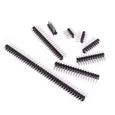 Manufacturer's 90 Degree Bent Pin Header Female Header1.0~1.27~2.54 Pitch Single Row Double Board Board Mezzanine Connectors