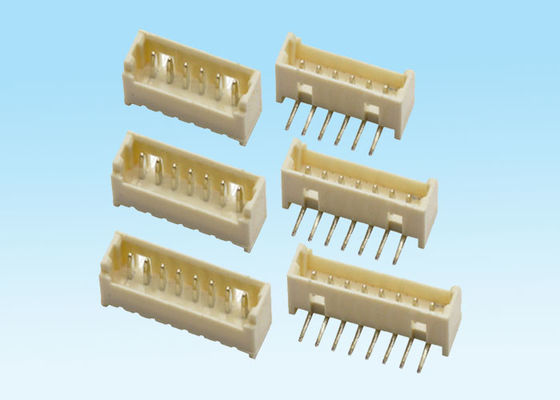 Pitch 1.25mm Dip Single Row Wafer Connector 125V AC Voltage Rating For PCB Board