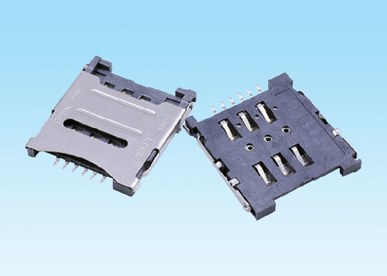 1.0A Current Rating Mini SIM Connector , Multi Pin Connector Easy To Use